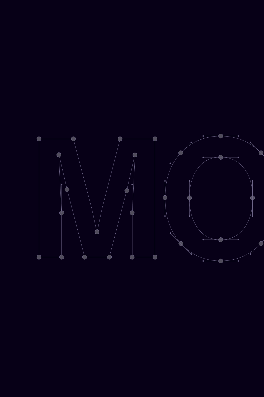 A minimalist, geometric design featuring the word 'INFO' constructed entirely from connected nodes and lines on a deep navy background. The visual language employs a wireframe aesthetic with a tech-forward, data-driven sensibility that feels both modern and sophisticated.