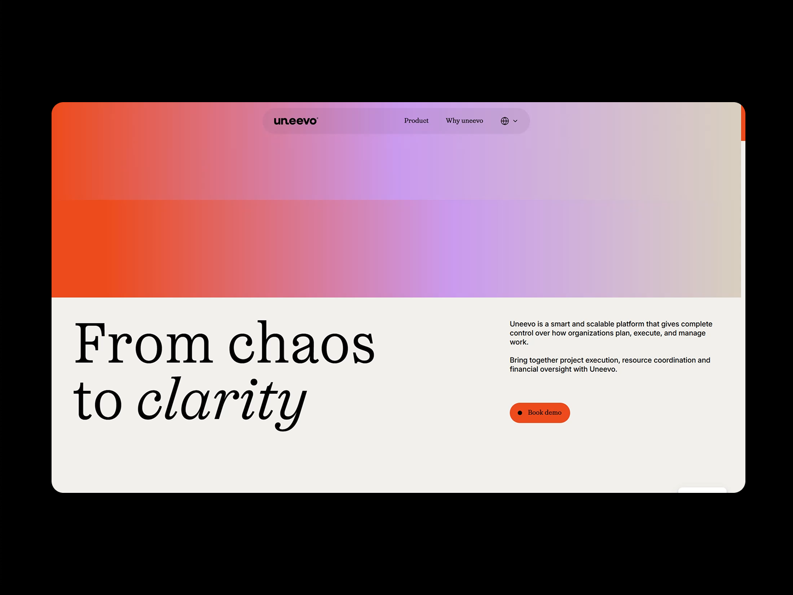 The design features a clean, modern aesthetic utilizing a soft gradient background to create visual interest. The layout is minimalist and centered, focusing attention on the main headline against a subtle color transition.