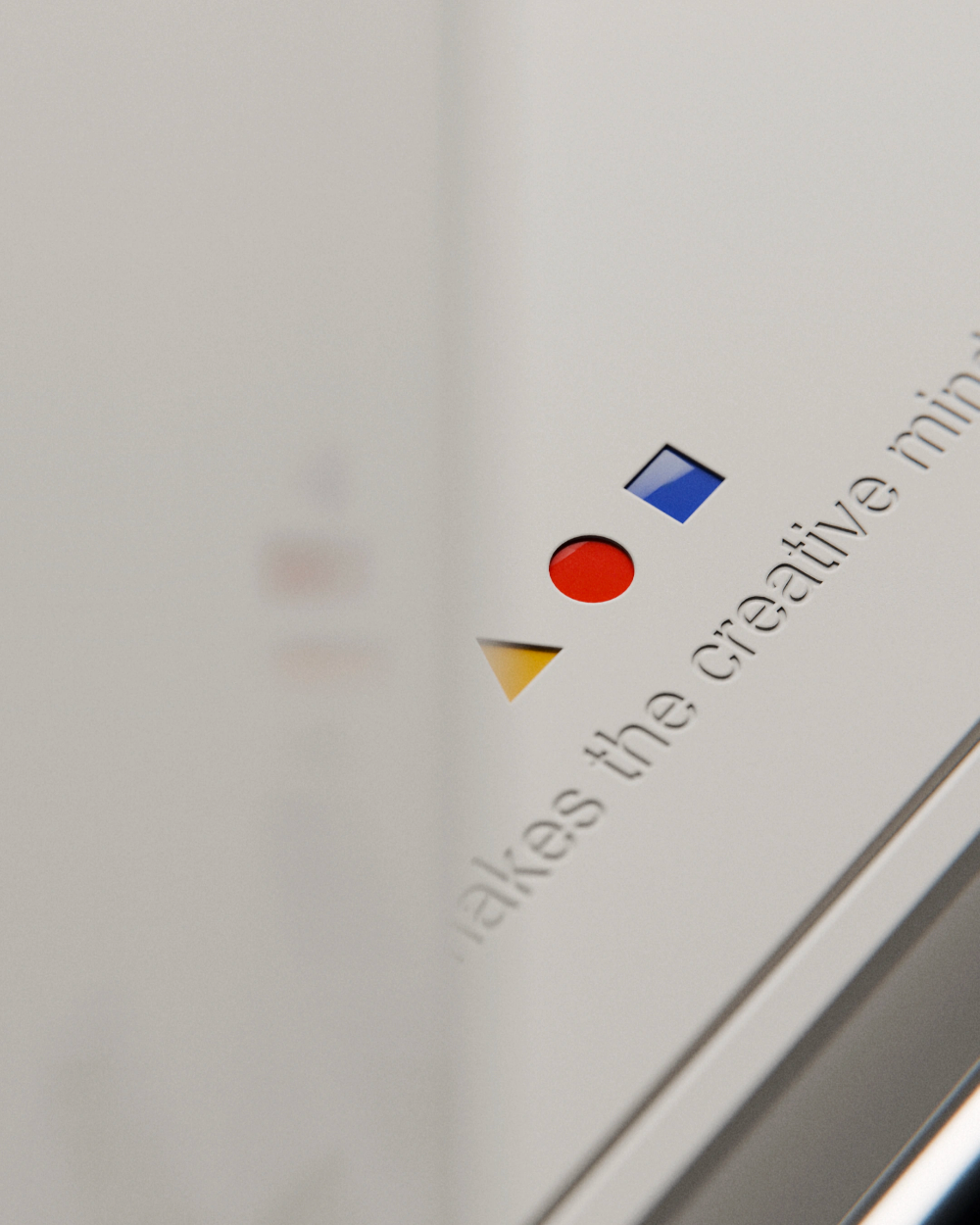 This image showcases a clean, minimalist interface design utilizing stark contrasts between neutral backgrounds and precise color indicators. The visual language is highly functional, prioritizing clear data communication through simple geometric shapes and precise typography.