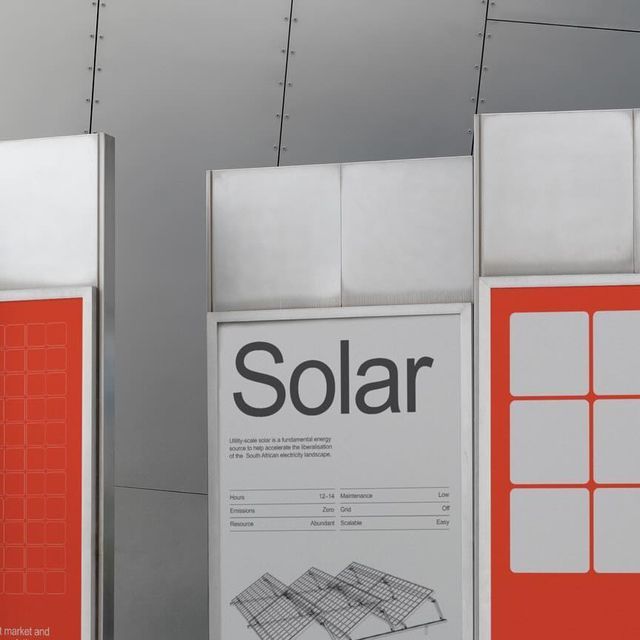 The design employs a clean, modern, and minimalist aesthetic, utilizing a restrained palette of white, gray, and a striking accent of orange. The layout is structured and organized, suggesting a focus on technical or informational content with a professional, corporate feel.