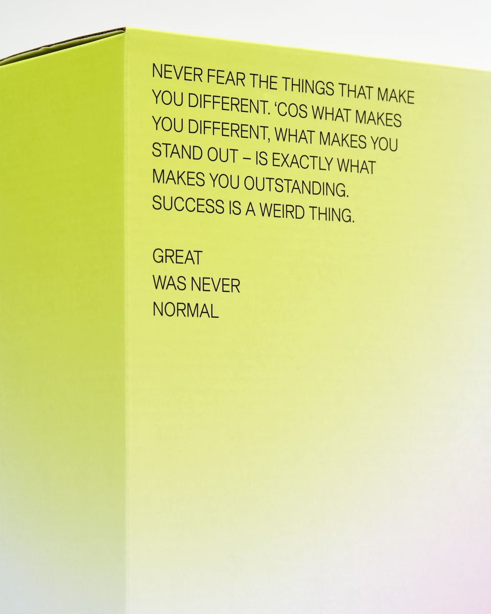 This is a minimalist and motivational design utilizing soft, organic greens to create a calm yet assertive visual tone. The text is presented clearly against the pale background, emphasizing wisdom and self-worth through clean typography.