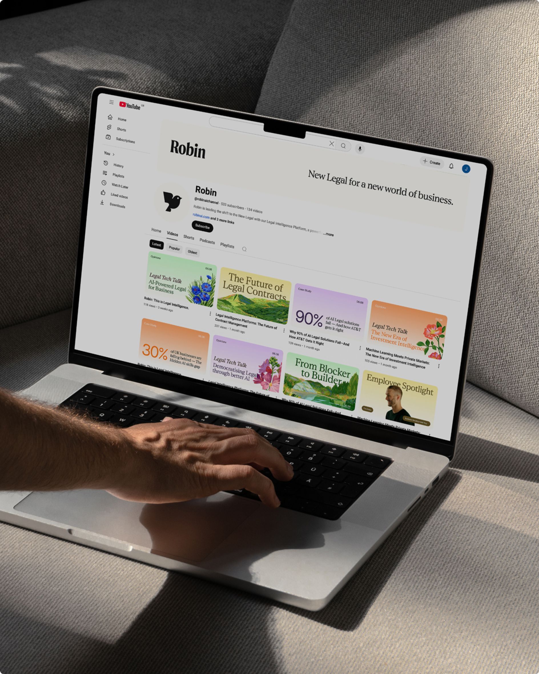 The design employs a clean, modern aesthetic characterized by ample negative space and clear information hierarchy. The visual language is professional and trustworthy, using a balanced layout to present complex data in digestible card formats.