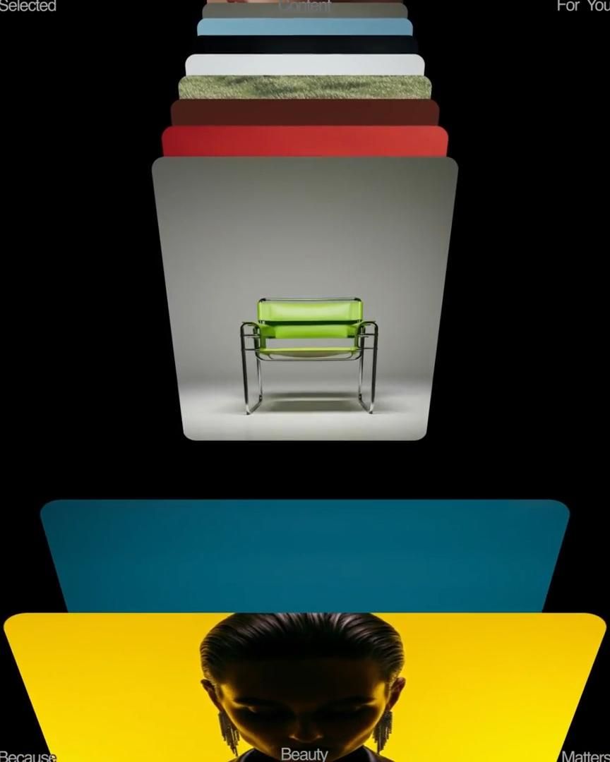 This image demonstrates a layered, vertical design structure typical of modern user interfaces, using color gradients and distinct blocks to categorize options. The visual language is clean and segmented, drawing the viewer's eye through distinct levels of selection.