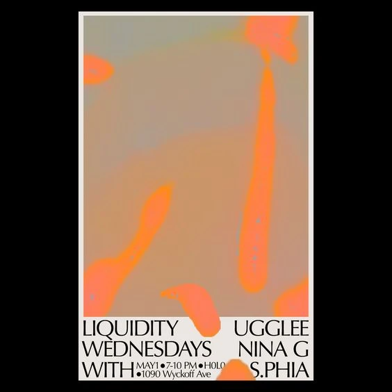 The image features a minimalist, abstract design dominated by soft, warm gradients and organic shapes. The visual language is fluid and atmospheric, relying on subtle color transitions to create depth and movement.