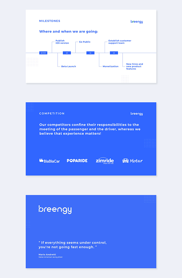 The design utilizes a clean, modern aesthetic characterized by strong color blocking and ample white space. The visual language is professional and structured, employing simple lines and solid blocks to clearly segment information across the three panels. The overall feel is trustworthy, organized, and focused on clear communication.