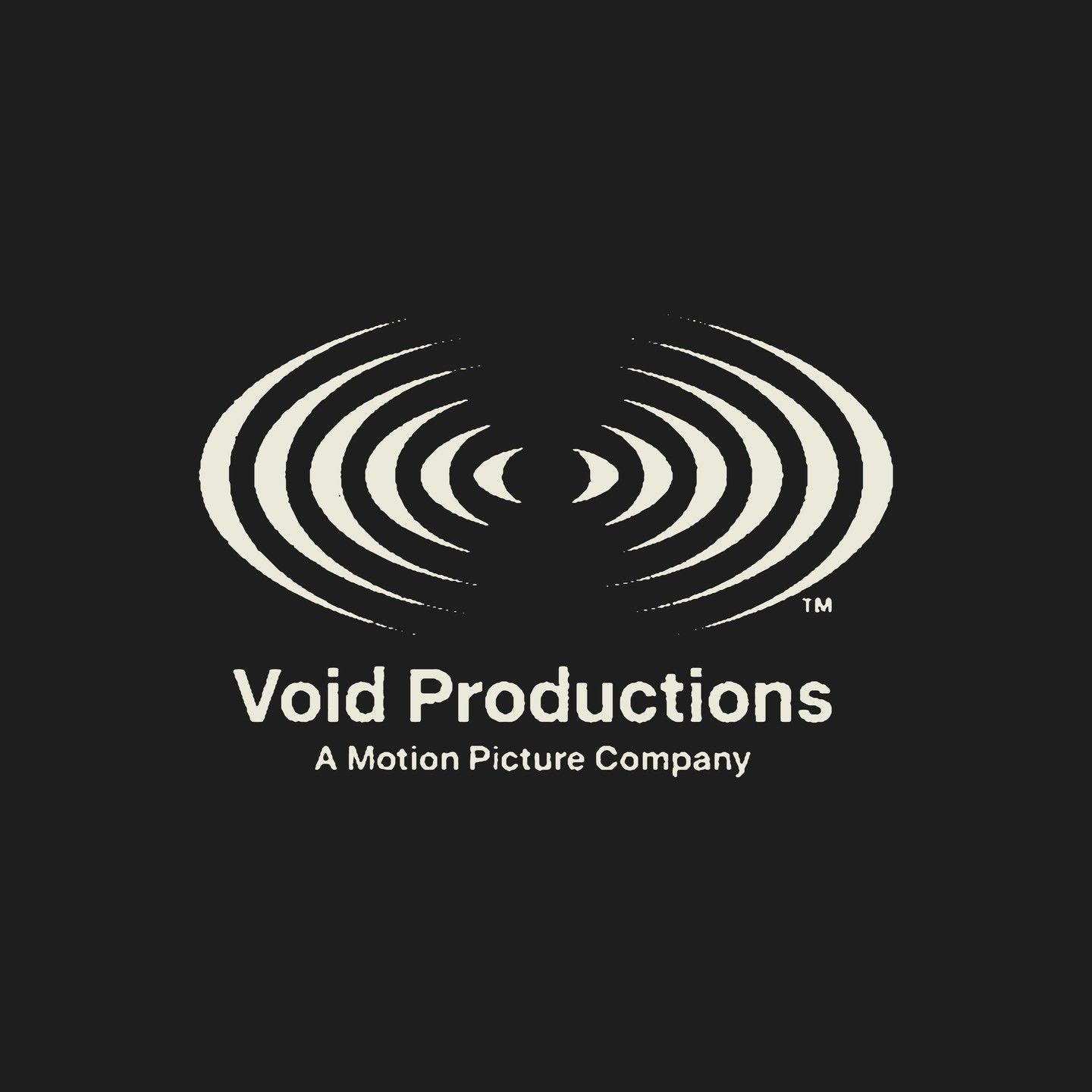 The design features a minimalist, abstract graphic composed of concentric, curved lines radiating from a central point, suggesting sound waves, ripples, or focus. The overall visual language is clean, modern, and sophisticated, relying heavily on negative space to create depth.