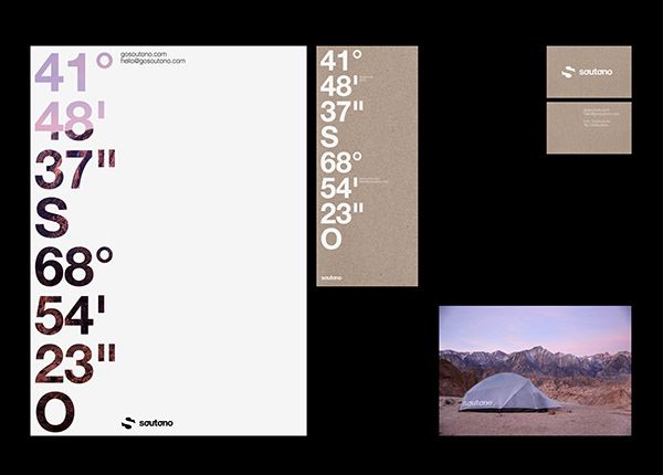 This image presents a minimalist, data-driven design focused on presenting temperature information in a vertical, graphic format. The visual language is clean, stark, and relies heavily on typography and negative space to convey precise information with a sophisticated, modern aesthetic.