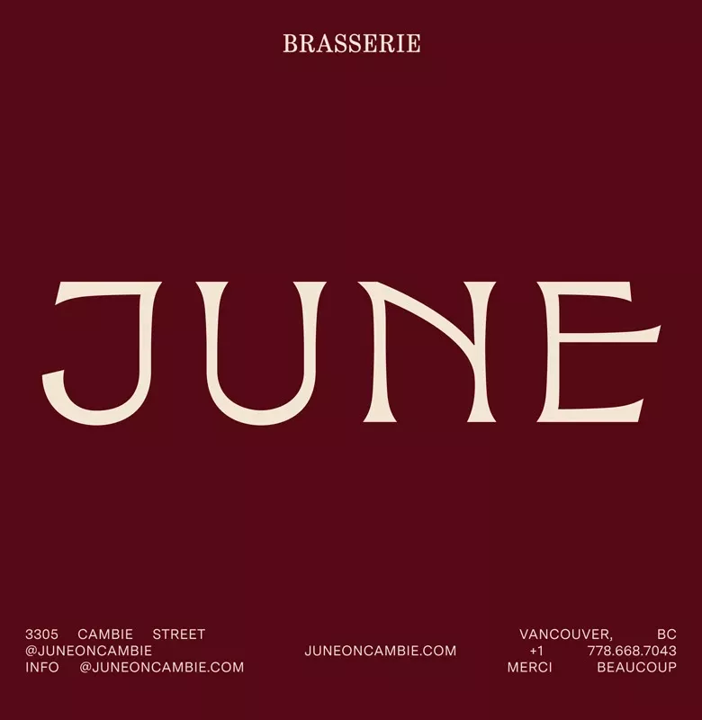 This design utilizes a bold, high-contrast palette of deep maroon and cream to create an elegant and sophisticated visual identity. The strong typography is the central focus, employing generous letter spacing to convey a refined and modern aesthetic suitable for editorial or branding purposes.