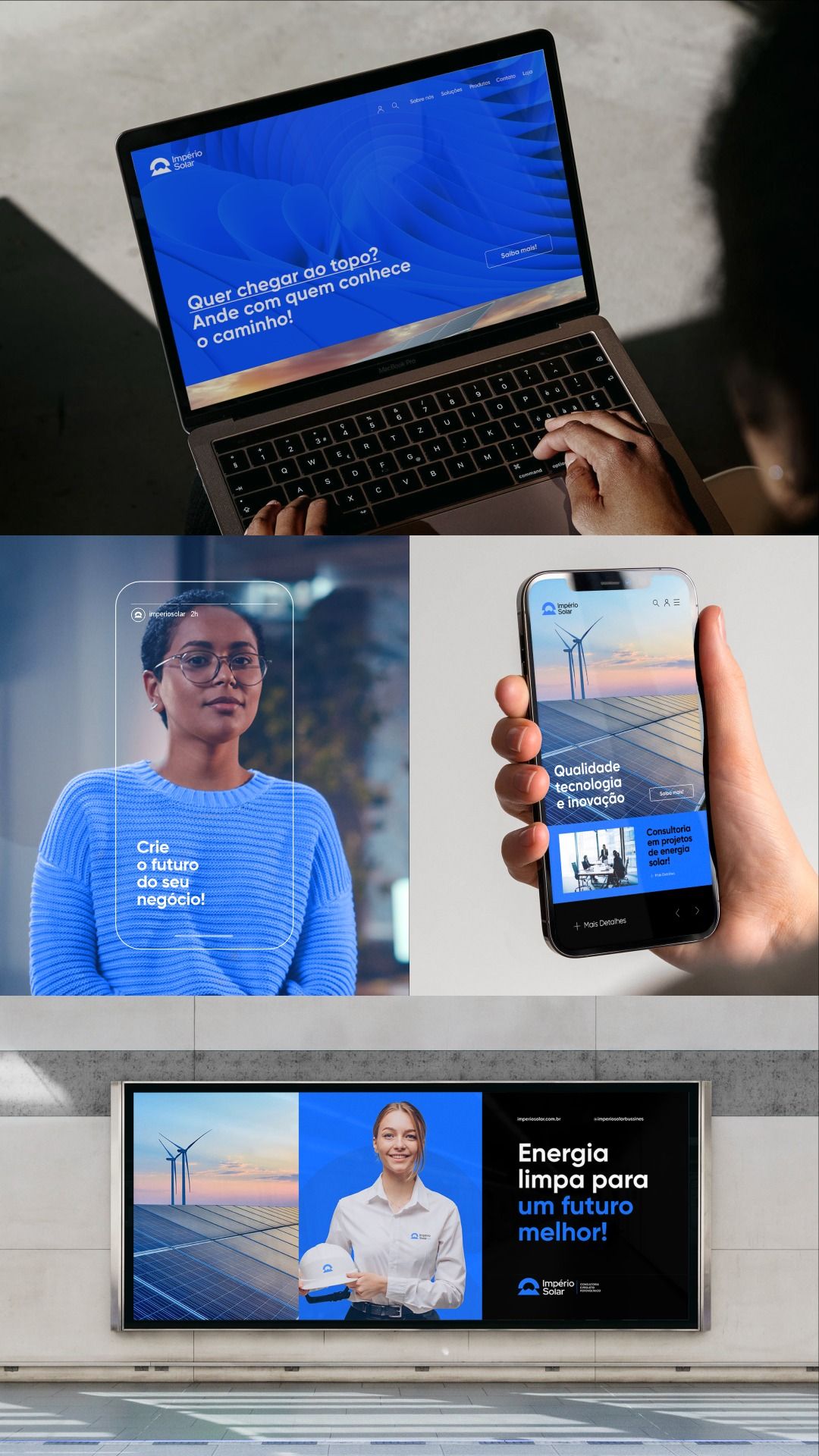 This image showcases a modern, clean visual identity centered around technology and professional achievement. It uses bright lighting and sharp focus to present a cohesive message about innovation and opportunity.