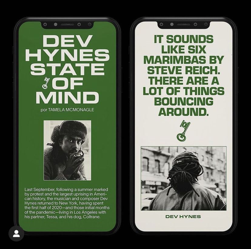 The design features a clean, modern aesthetic with a dark, earthy color palette contrasted by bright, legible typography. It uses high-contrast imagery and ample negative space to create a sophisticated and focused presentation.