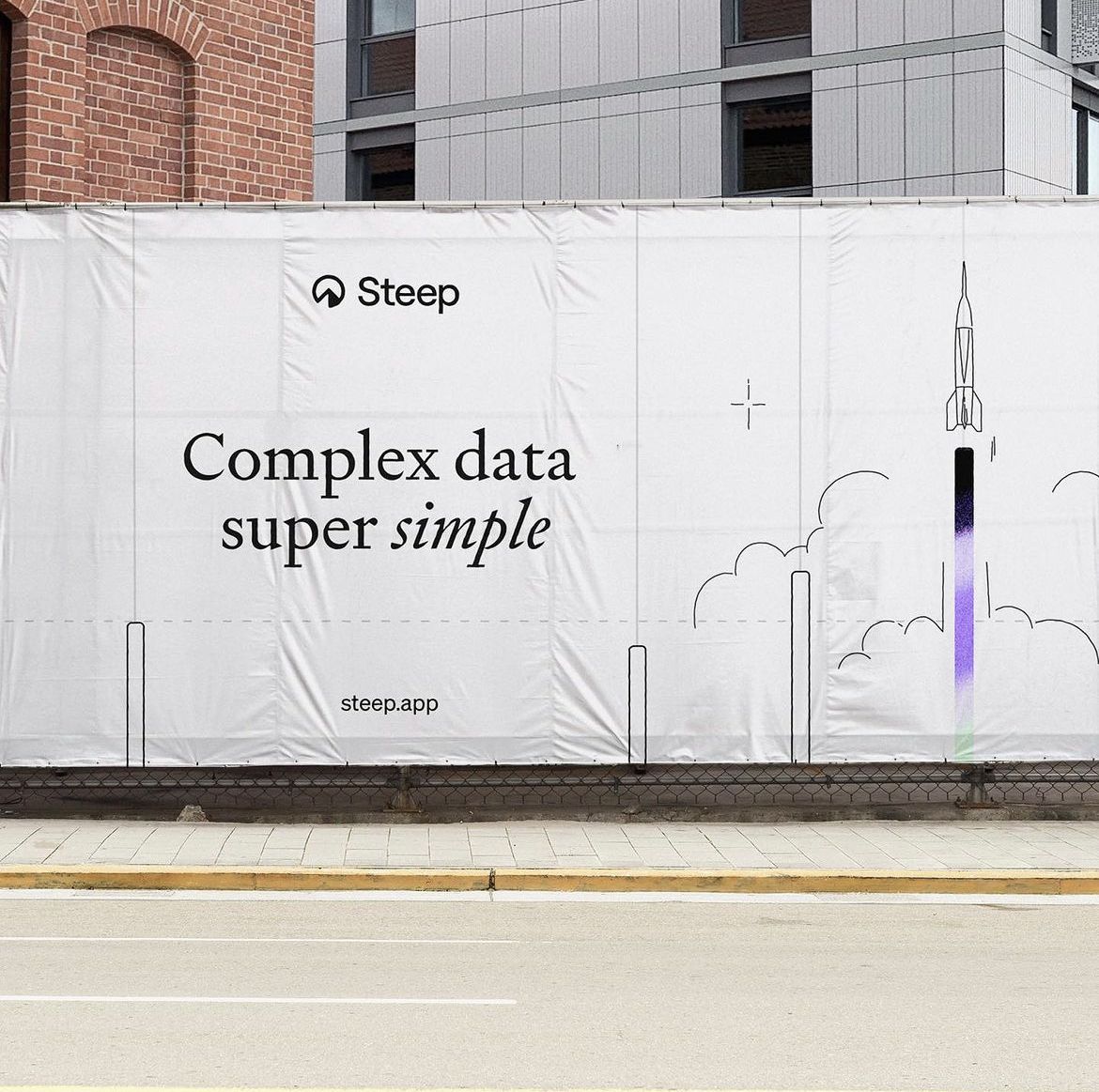 The design is minimalist and clean, utilizing a stark white background to emphasize the core message. It employs simple line art illustrations alongside clear, modern typography to convey a sense of technical simplicity and innovation.