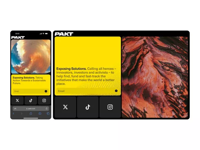 This design utilizes a dramatic contrast between organic, fluid textures and sharp, modern user interface elements. The visual language is bold and intense, pairing warm, fiery tones with deep blacks to create a sense of dynamic professionalism and urgency.