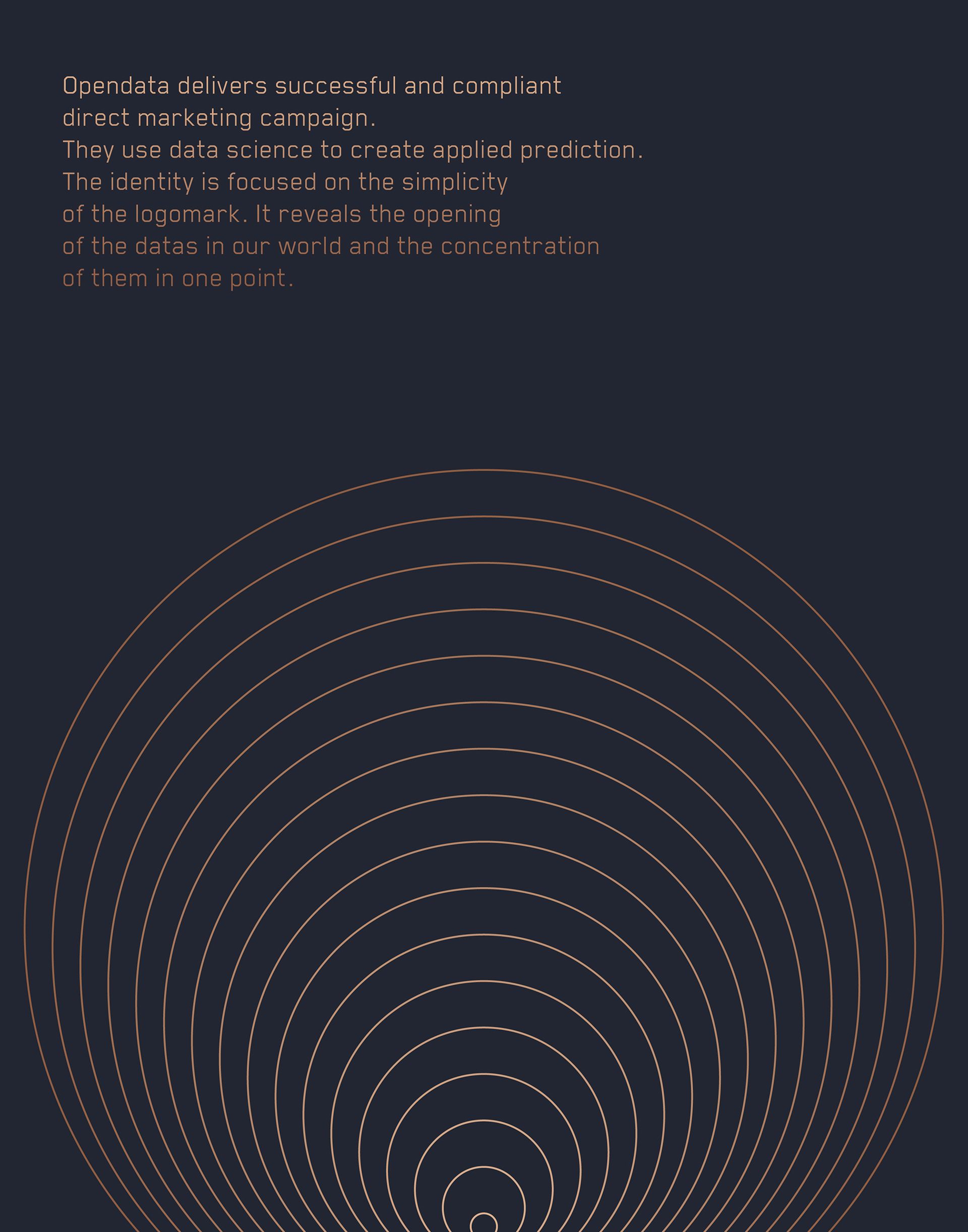The image features a minimalist design dominated by subtle concentric circles, suggesting concepts of focus, precision, and depth. The visual language is clean, sophisticated, and abstract, relying heavily on negative space to convey a sense of order and scientific inquiry.
