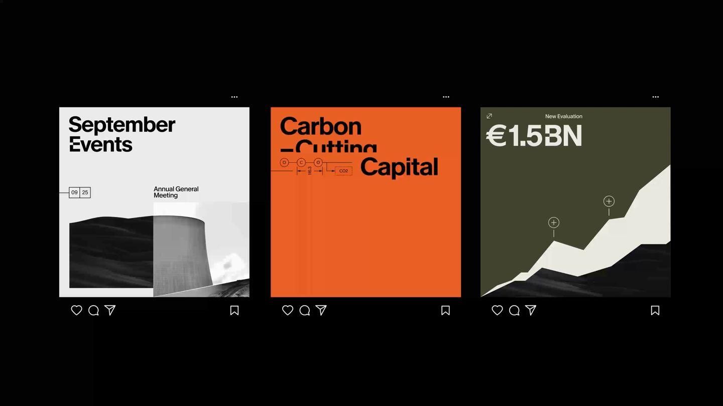 This design employs a modern, corporate visual language utilizing bold color blocking and minimalist data visualization to present key information. The layout is highly structured, dividing complex financial and event data into distinct, digestible panels against a dark background.