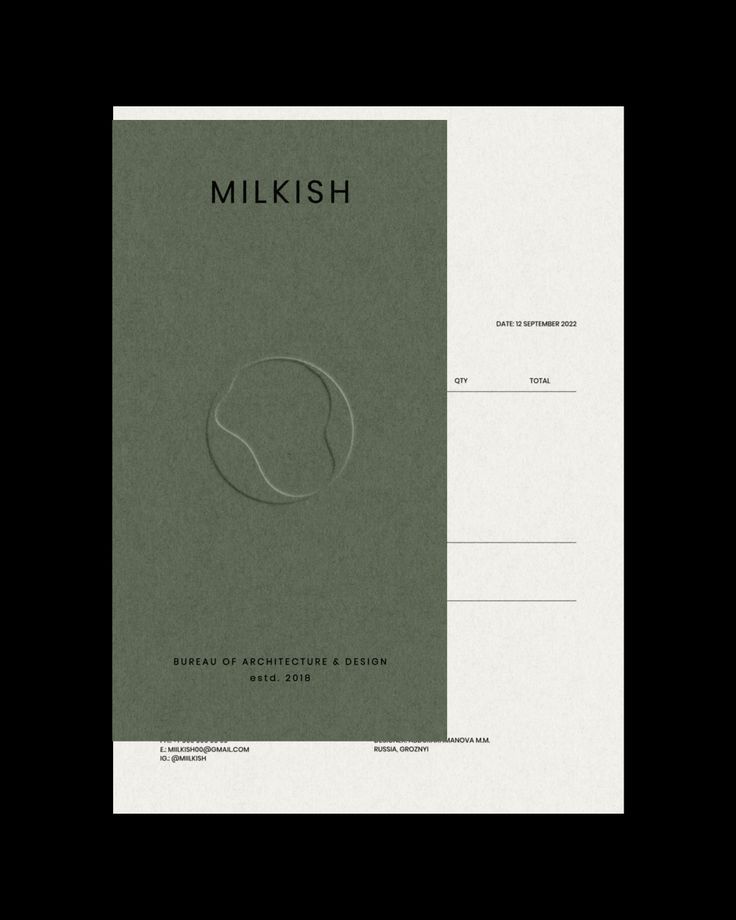 The design is minimalist and sophisticated, utilizing a muted, earthy tone to convey a sense of refined professionalism. The layout is clean and spacious, emphasizing negative space and clear hierarchy for essential information.