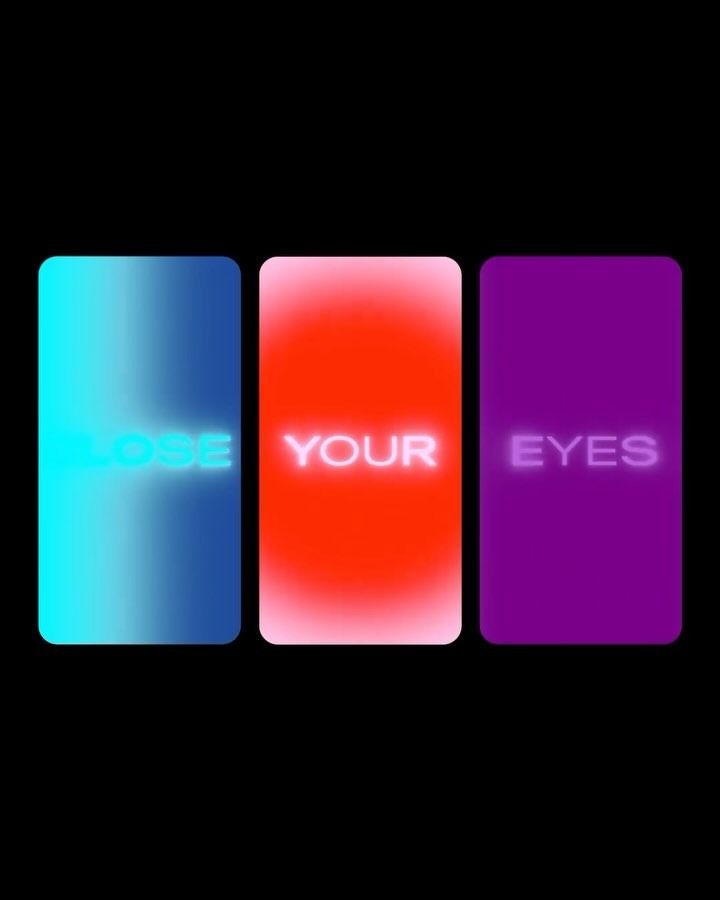 This image features a minimalist, three-panel design utilizing vibrant gradients to create a strong visual progression. The use of saturated colors and smooth transitions suggests a modern, perhaps dramatic or intense aesthetic suitable for branding or promotional material.