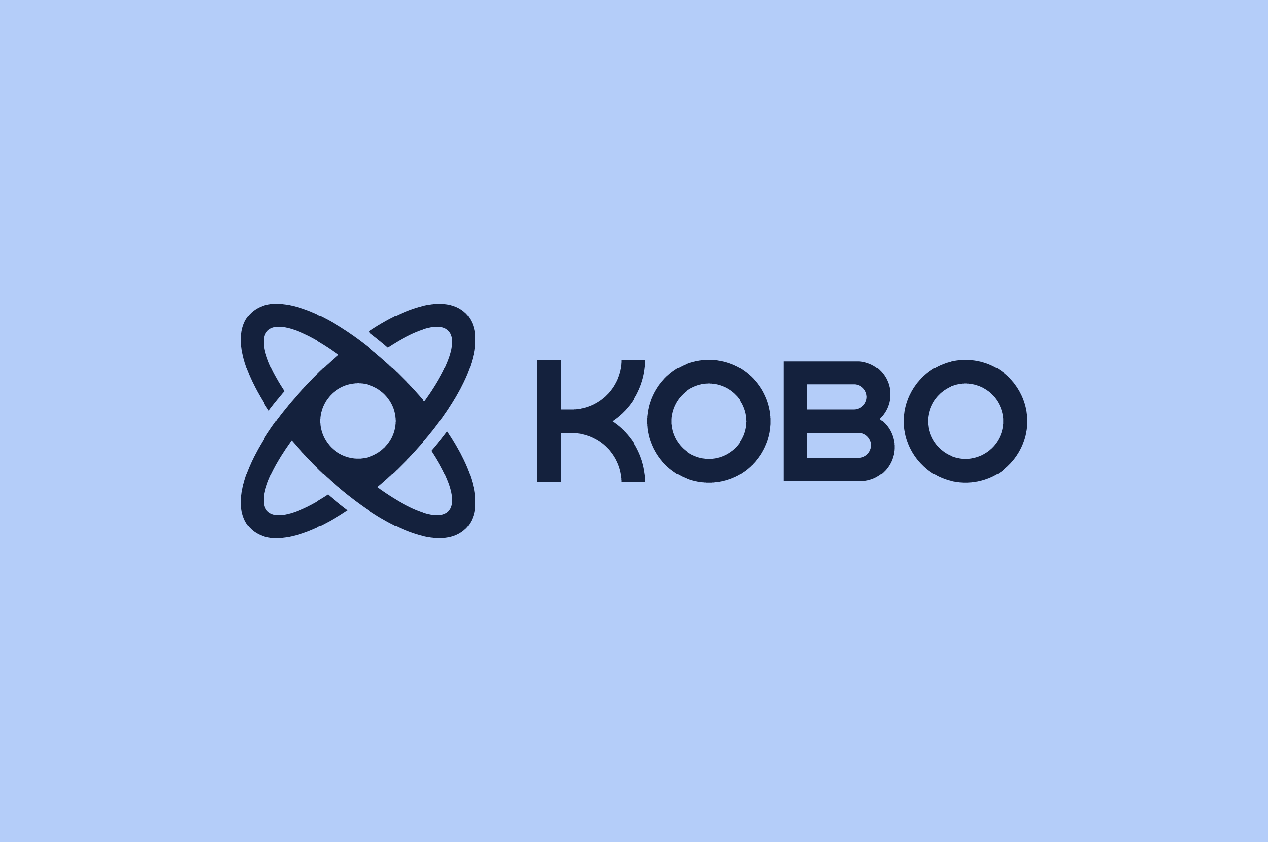 The logo features a clean, modern abstract mark combined with a bold, sans-serif wordmark. The design relies on negative space and geometric fluidity to convey concepts of connection or synergy in a professional manner.