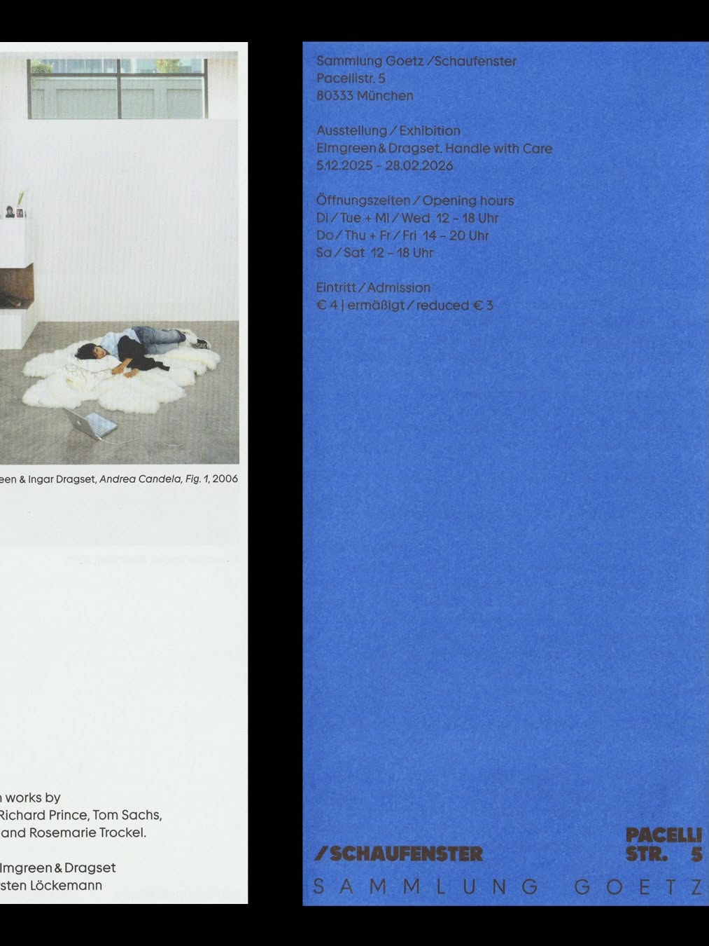 The design employs a clean, minimalist layout that juxtaposes a photographic element with formal, institutional text. The visual language is reserved and academic, relying on strong typography and ample negative space to convey information clearly. The overall feel is curated, serious, and highly informational.