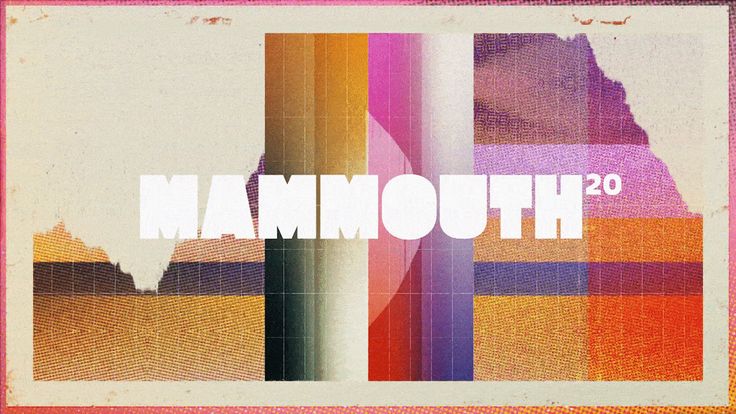 This design utilizes a vibrant yet earthy color palette combined with strong geometric blocking to create a layered, textured effect. The composition juxtaposes clean typography against abstract, striated color fields, resulting in a modern retro aesthetic.