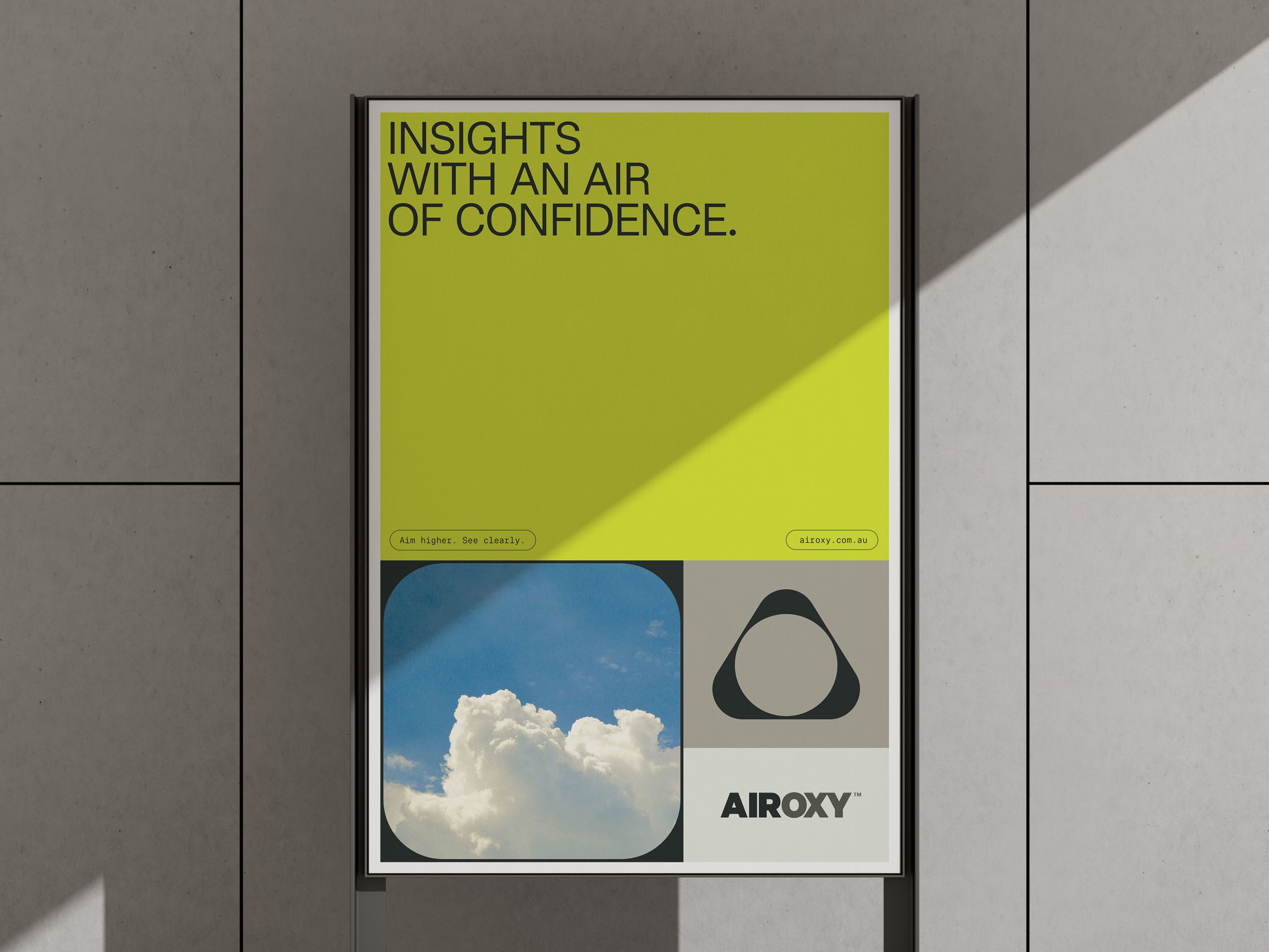 This design employs a minimalist aesthetic characterized by high contrast and strategic use of negative space to convey professionalism. The visual language is clean, modern, and aspirational, using a vibrant accent color to draw attention to the core message.
