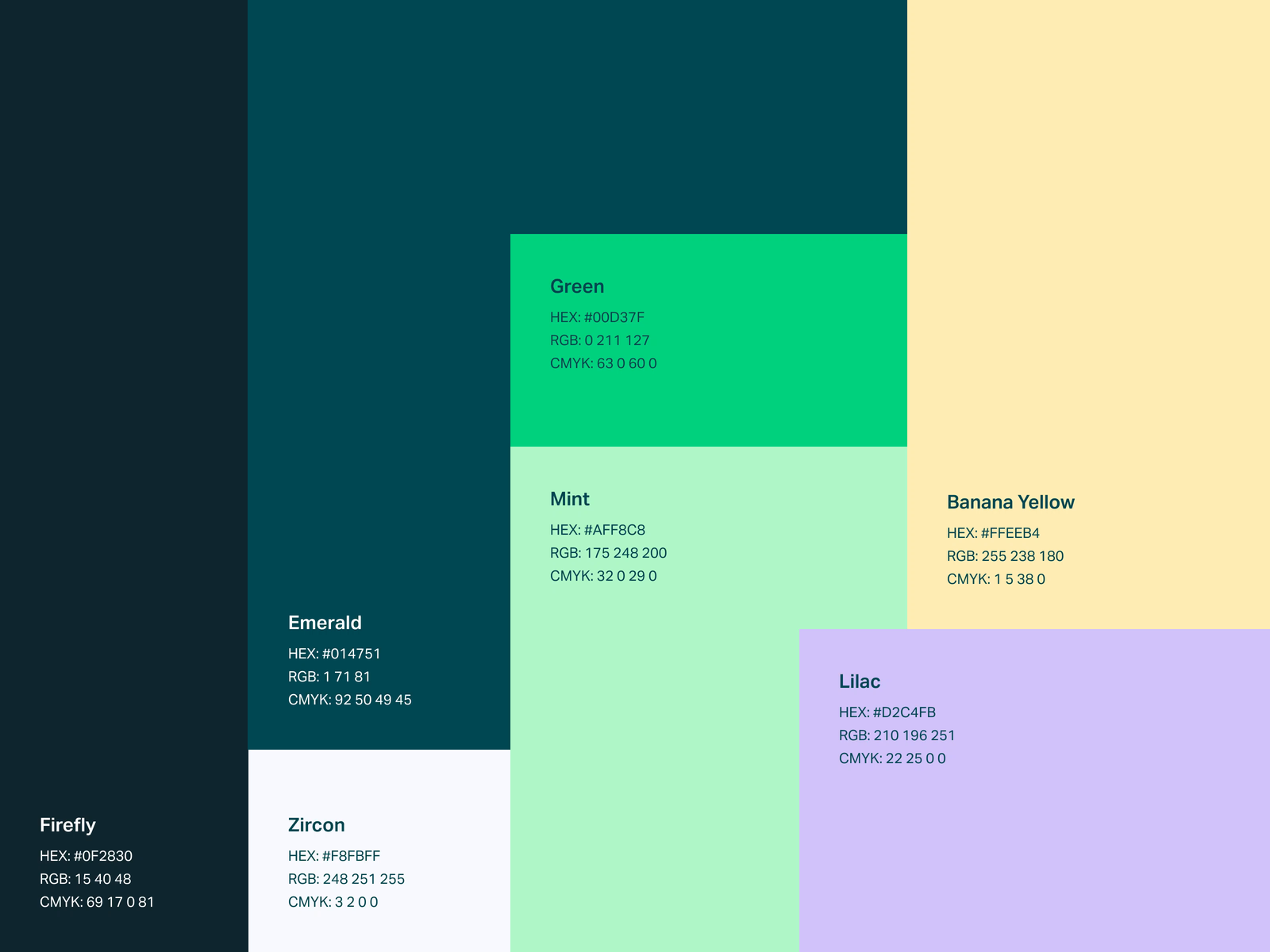 This image presents a clean, modern, and nature-inspired color palette dominated by various shades of green and yellow. The design utilizes a simple, block-based layout to showcase distinct color swatches or options clearly.