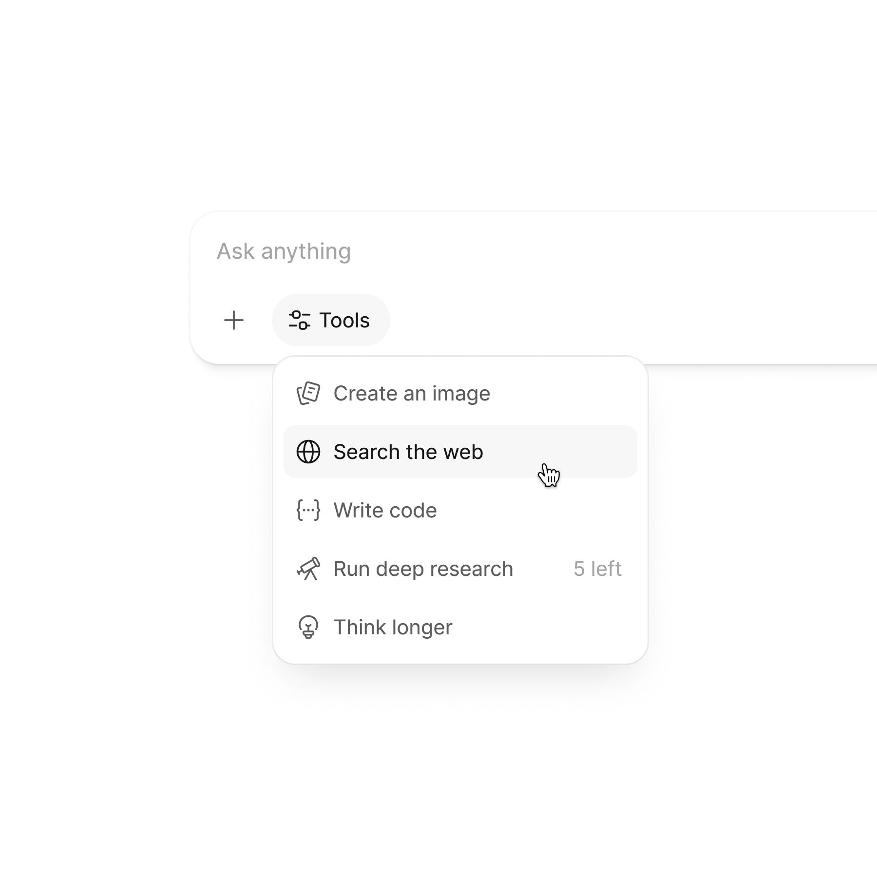 This interface demonstrates a highly functional and minimalist design focused on clarity and ease of use. The visual language relies heavily on ample whitespace, clear typography, and subtle icons to present a complex set of tools in an organized manner. The overall feel is professional, modern, and highly efficient.