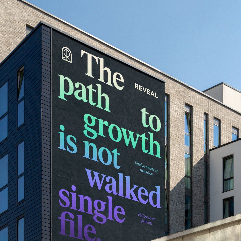 This design utilizes high contrast and strong typographic hierarchy to convey a clear, assertive message. The visual language is modern and clean, relying on the interplay between dark surfaces and luminous text to draw immediate attention. The overall feel is professional, insightful, and contemporary.