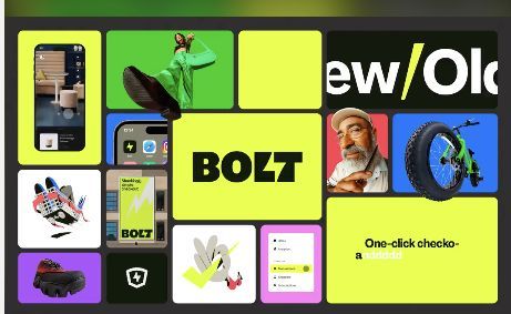 The image presents a modular, grid-based layout typical of a mobile application or service showcase, using high-contrast blocks of color to separate distinct features. The design is clean and functional, relying on bold typography and clear iconography to convey information quickly.