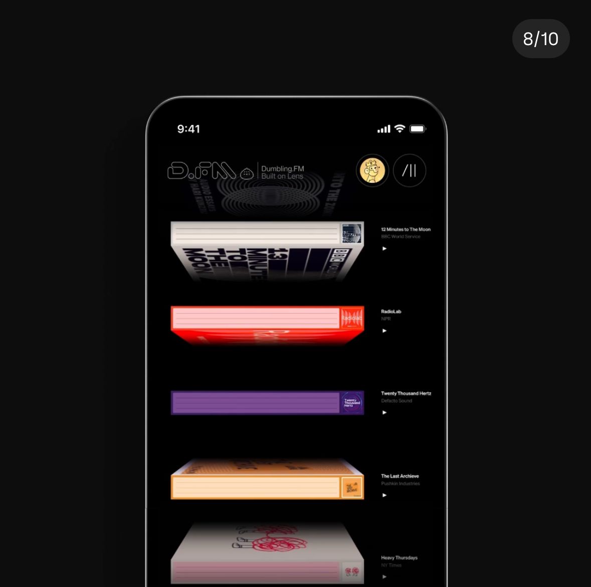 The interface presents a dark mode design with a clean, minimalist aesthetic, utilizing horizontal bars and subtle gradients to display information. The visual language is structured and functional, prioritizing clear segmentation of data within a dark background.