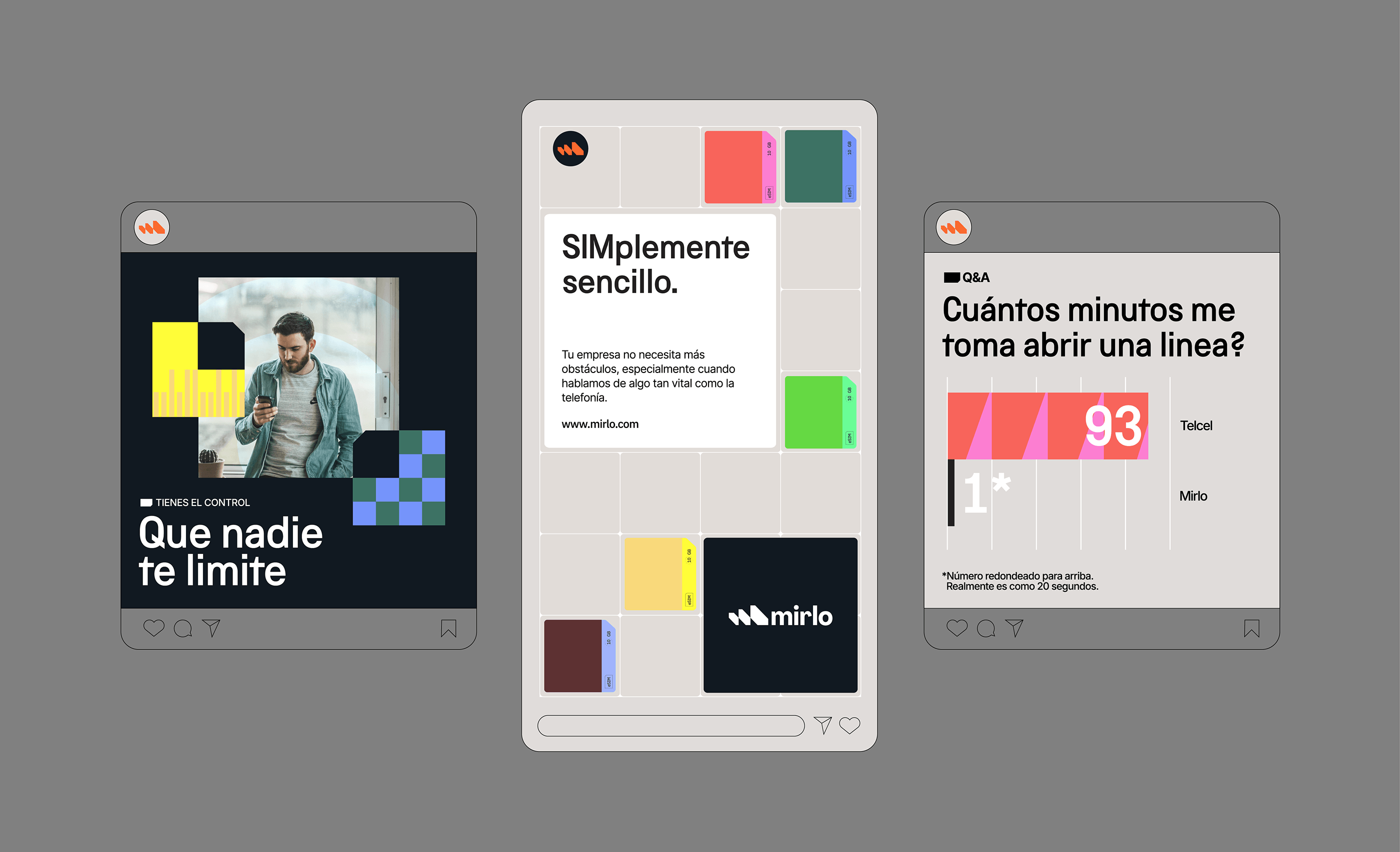 The design exhibits a clean, modern minimalist aesthetic using flat design principles and geometric shapes to organize information clearly. The visual language is professional, highly organized, and focuses on ease of use and trust through simple typography and balanced layouts.