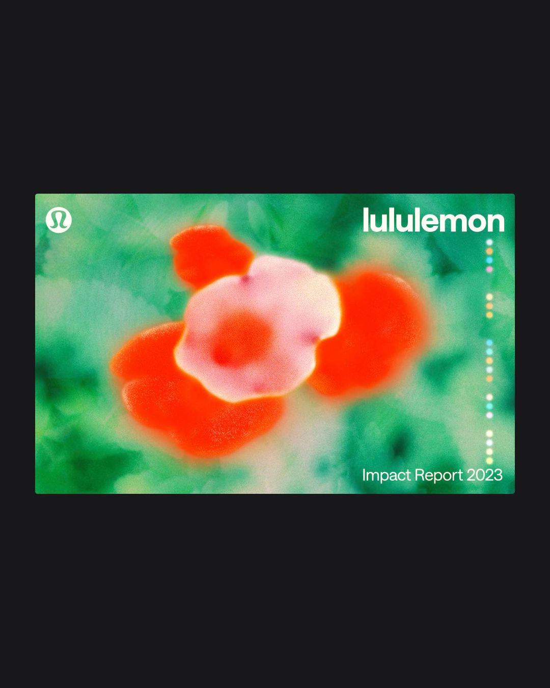 The image features a vibrant, abstract biological or cellular-like form set against a soft, mottled green background. The design is clean and modern, utilizing high contrast between the bright red/pink elements and the surrounding green to draw focus to the central subject.