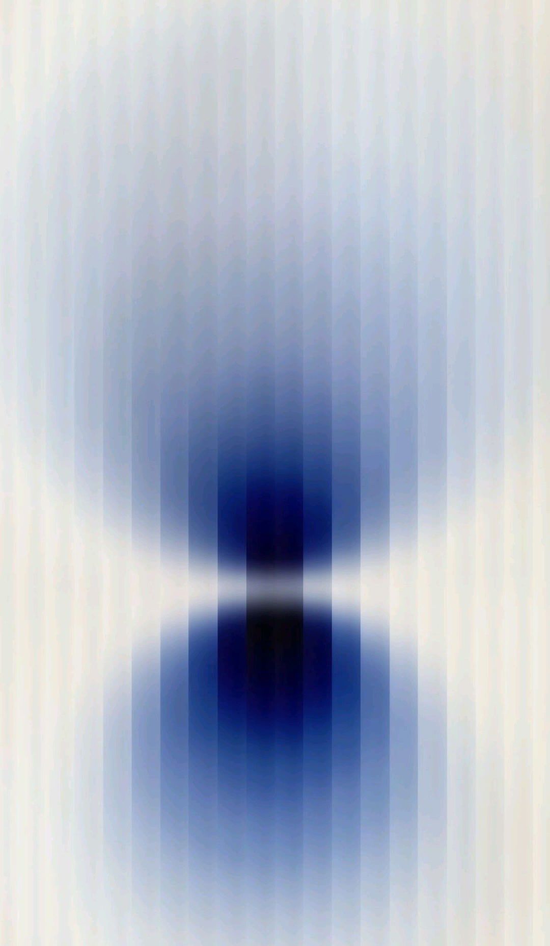 The image features a soft, vertical gradient with subtle linear striations that create a sense of depth and movement. The central area is deeply shadowed, drawing the viewer's eye into a dark focal point surrounded by lighter tones.