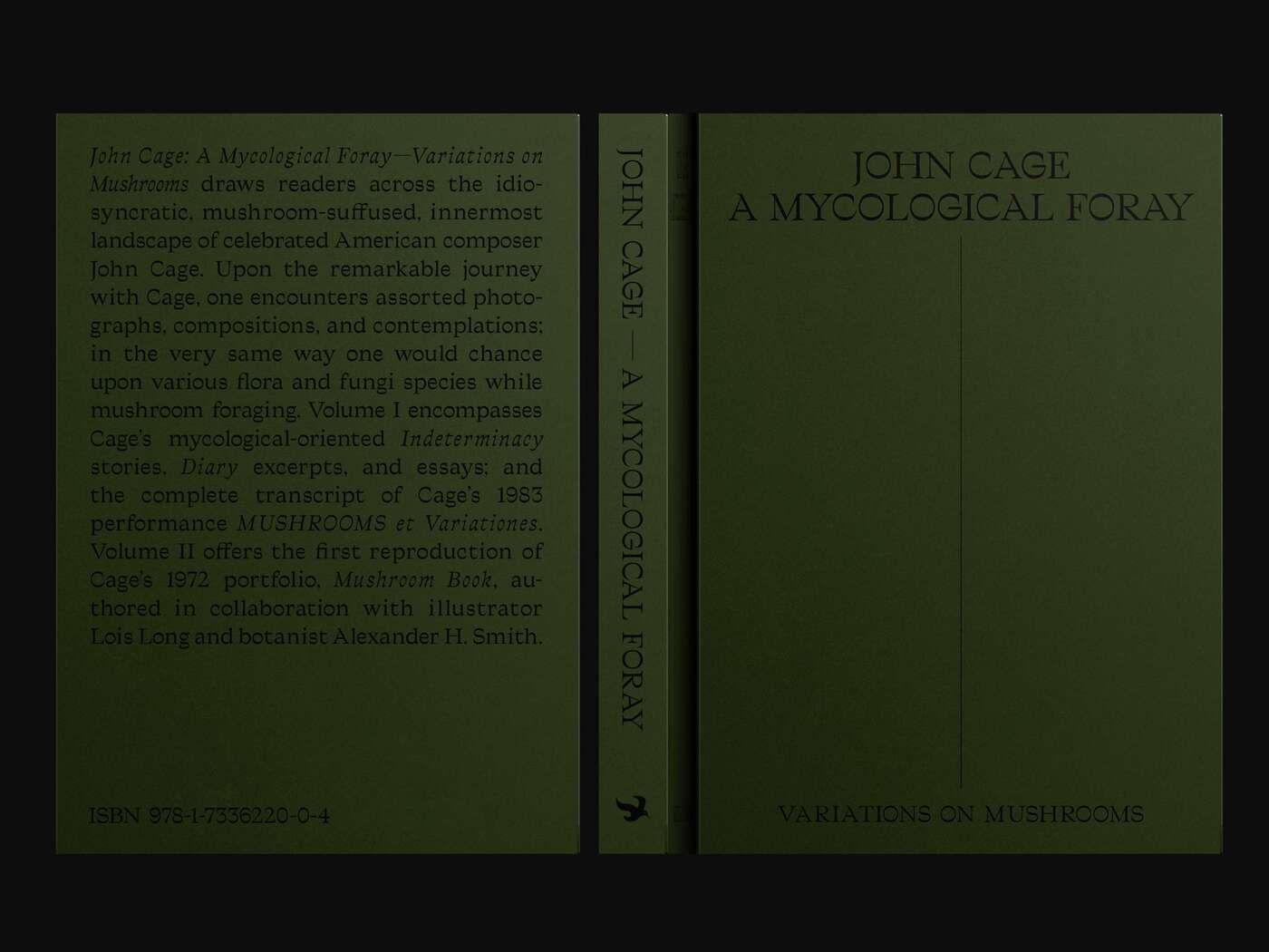 The image presents a clean, academic, and minimalist book cover design characterized by strong vertical alignment and high contrast between the text and the muted olive green background. The layout is structured to emphasize the author's name and the title with clear hierarchy.