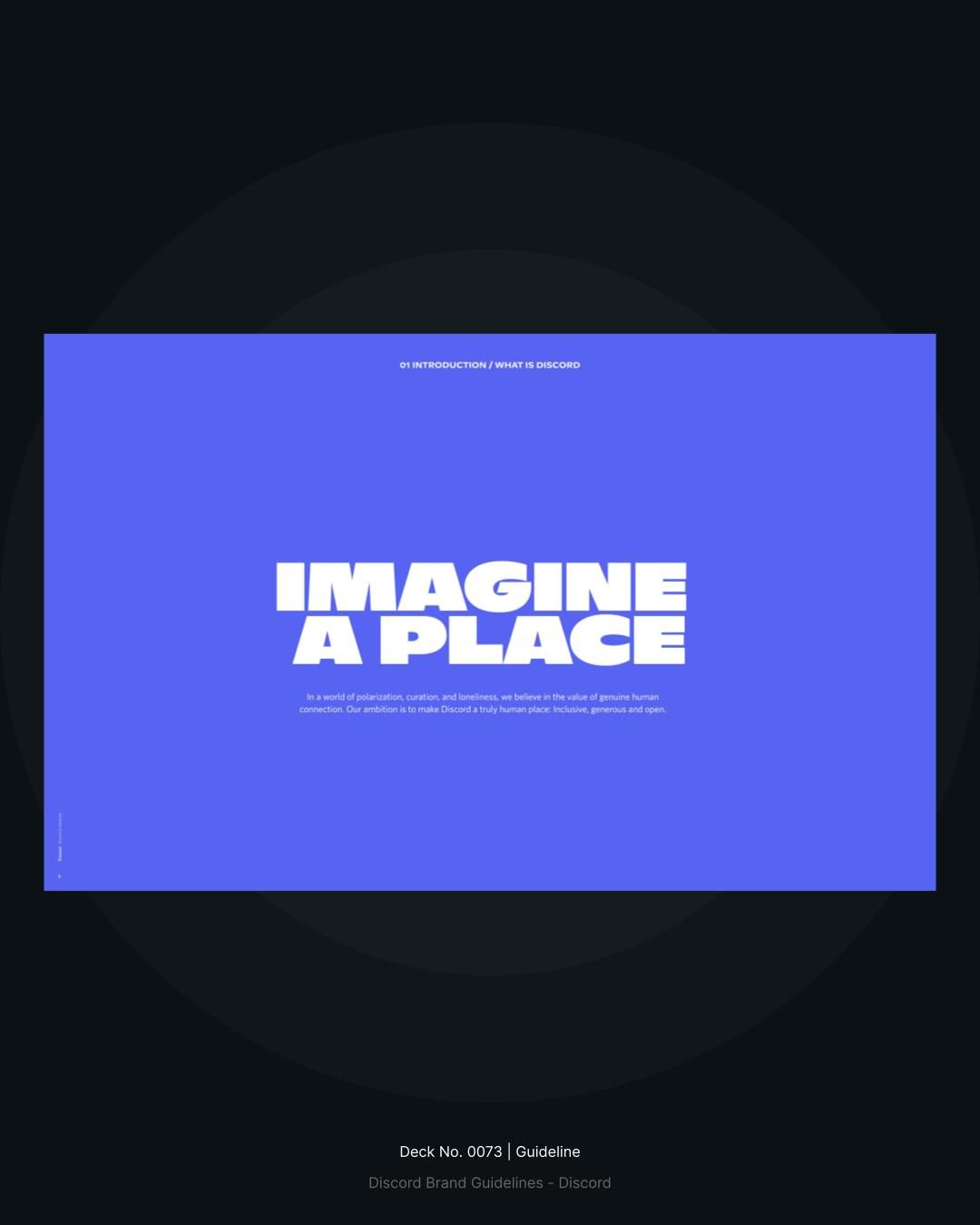 The design is minimalist and clean, utilizing a strong, solid block of vibrant blue against a dark background. It conveys a sense of modern professionalism and directness, focusing attention entirely on the central text.