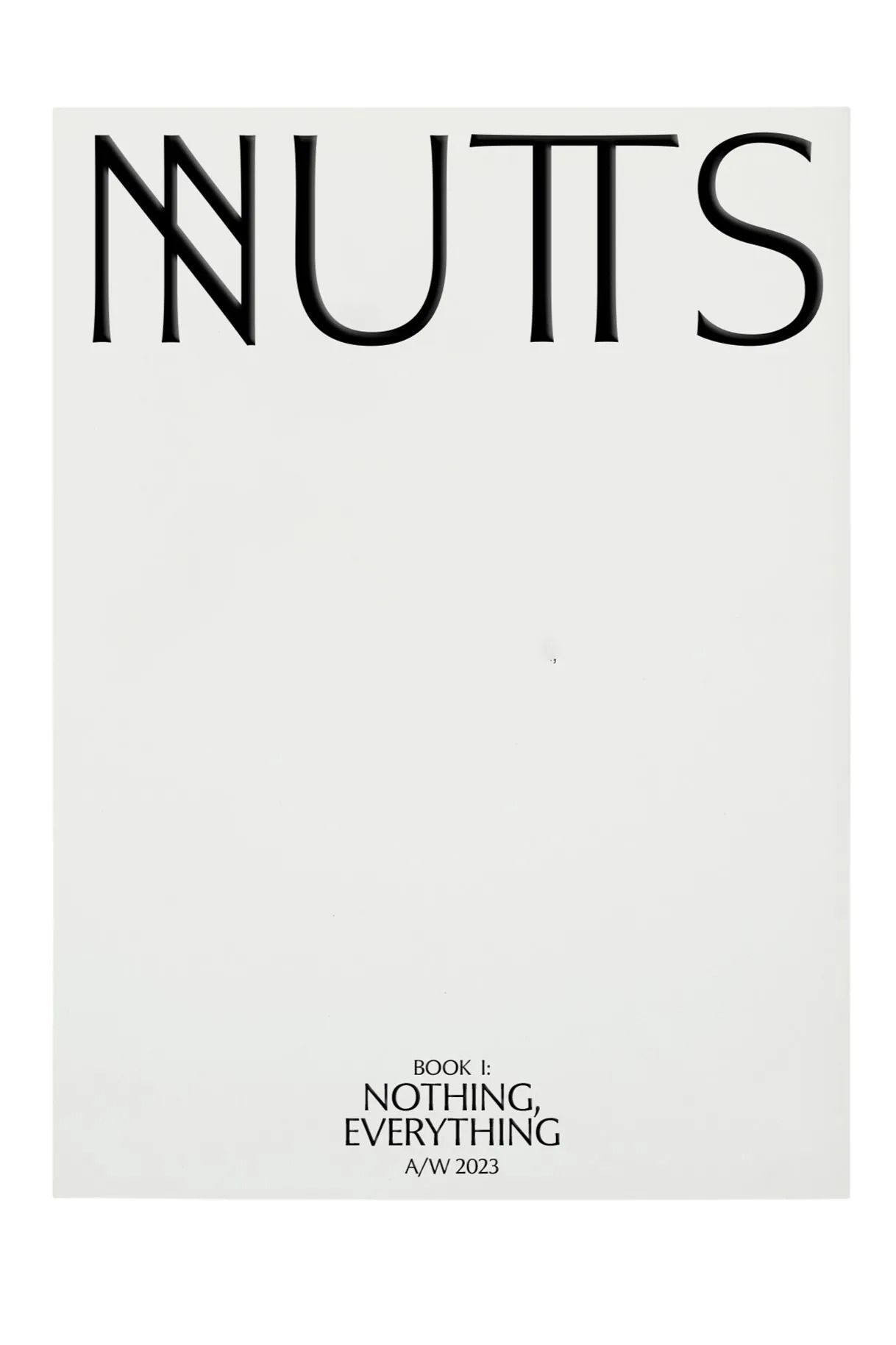 This is a stark, minimalist book cover design characterized by high contrast and strong, clean typography. The layout is dominated by negative space, creating a sense of sophisticated simplicity and modern elegance.