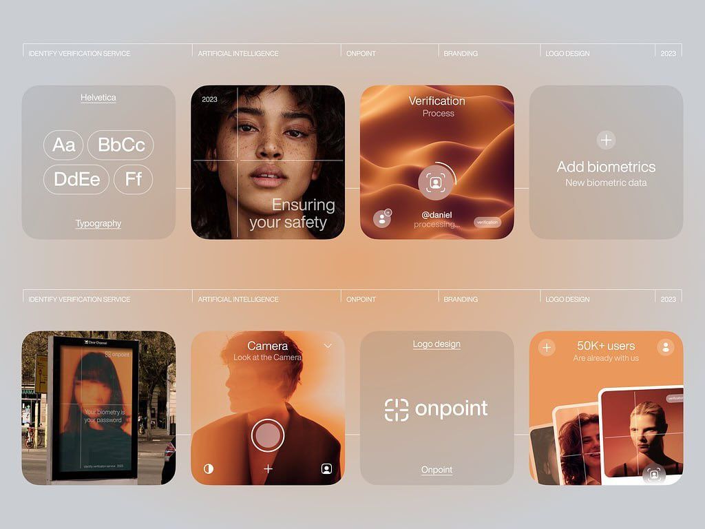 This design showcases a clean, modern UI aesthetic utilizing soft gradients and modular card layouts to present various service offerings. The visual language is professional and trustworthy, employing subtle color transitions and high-quality photographic elements to create an engaging yet sophisticated user experience.